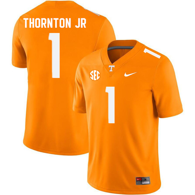 Tennessee Volunteers #1 Dont'e Thornton Jr. College Football Jerseys Stitched Sale-Orange